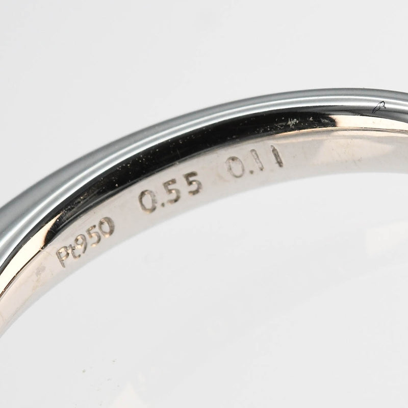 仕上済 TASAKI タサキ ダイヤ リング 指輪 pt950 D0.55 0.11 約9号 約4.3g ジュエリー アクセサリー 箱有 H6016