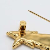 CHANEL シャネル ブローチ 星 B24 ゴールドカラー アクセサリー 箱有 24K1032-5