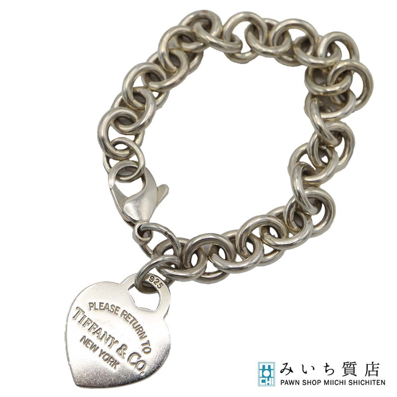 TIFFANY&Co. ティファニー ブレスレット ハート タグ シルバー 925 約35.2g アクセサリー 箱有 H18181
