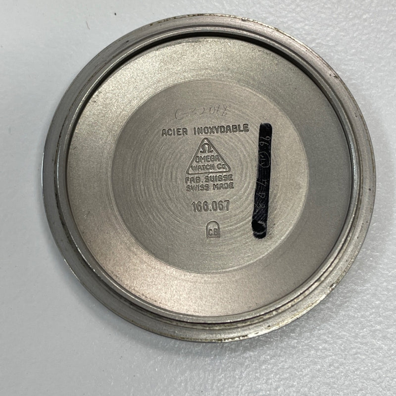 稼働 腕時計 OMEGA オメガ Seamaster ST166.0067 cal.565 自動巻き デイト シルバー色文字盤 箱・コマ有 eco11