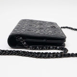 CHANEL シャネル チェーンウォレット カメリア 24番台 ショルダーバッグ ココマーク ブラック ギャラ有 H8450