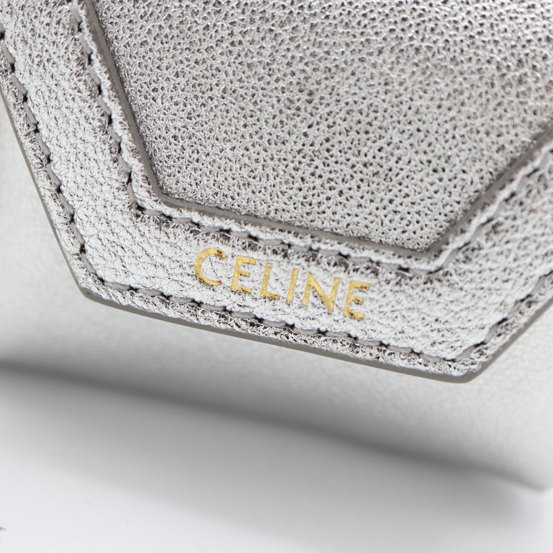 CELINE セリーヌ チャーム イヤホンケース AirPodsケース 小物入れ シルバーカラー 保管袋有 H20458
