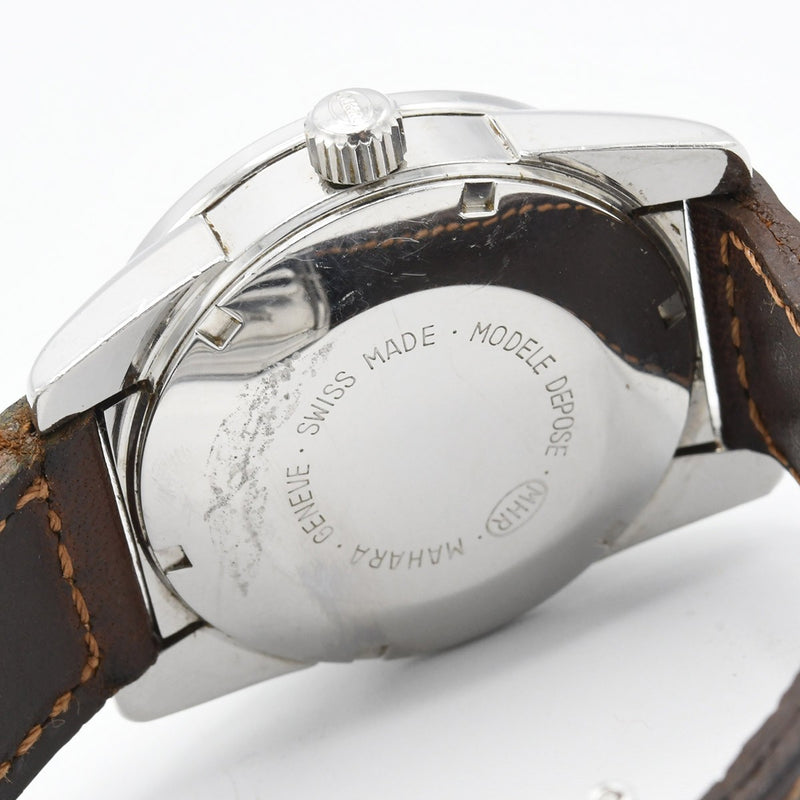 稼働 腕時計 MHR MAHARA マハラ BA2-4433 自動巻き オレンジ色文字盤 H20724