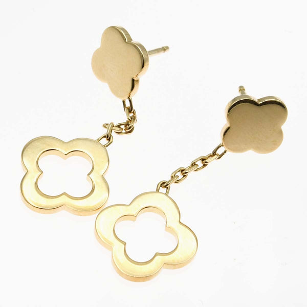仕上済 VanCleef&Arpels VCA ヴァンクリーフ&アーペル ピアス ビザンチン アルハンブラ K18 750 5.3g アクセサリー H14054