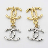 CHANEL シャネル ピアス ココマーク B26P シルバーカラー×ゴールドカラー アクセサリー H24513