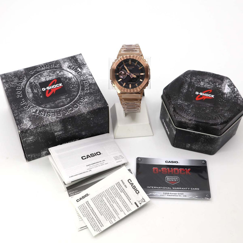 未使用 腕時計 カシオ CASIO GM-B2100GD-5AER G-SHOCK Gショック タフソーラー フルメタル 23s919-1