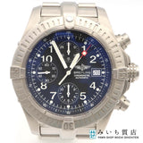稼働 腕時計 BREITLING ブライトリング クロノアベンジャー E13360 自動巻き 黒色文字盤 箱保取説コマ認定証 yo1491