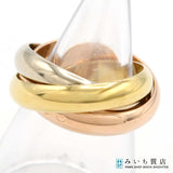 希少 仕上済 Cartier カルティエ トリニティ リング 指輪 750 K18YG WG PG 三連 サイズ49 約9号 10.7ｇ H20796