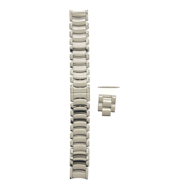 腕時計 稼働 LONGINES ロンジン L5.660.4 自動巻き 白色文字盤 替えベルト有 ベルト尾錠社外品 M1385