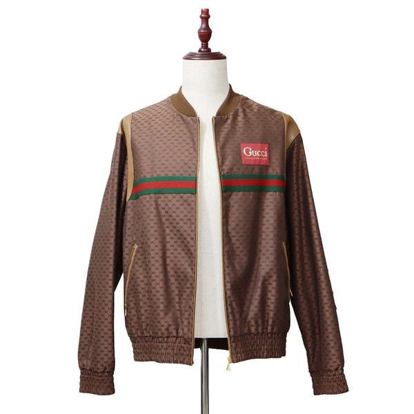 GUCCI グッチ ボンバージャケット シェリーライン GG柄 サイズL メンズ ブルゾン アウター 24s1033-10