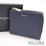 Paul Smith ポールスミス 財布 873584 P954 ポールドローイング ネイビー 二つ折り財布 小物 21k57-1