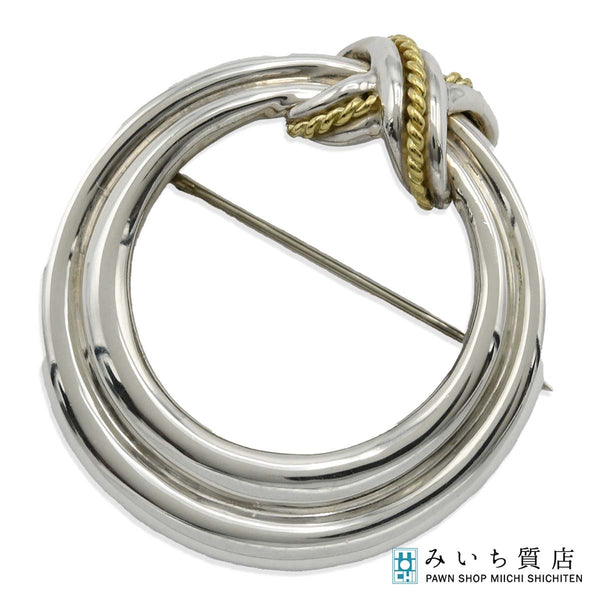 TIFFANY＆Co. ティファニー シグネチャー ブローチ シルバー  925 コンビ 約9.4g アクセサリー レディース H6881-1