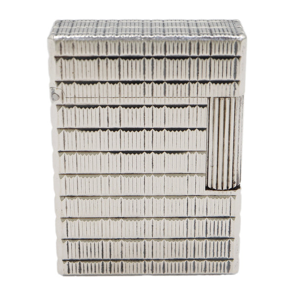 S.T.Dupont デュポン ライン1 ショート ガスライター 喫煙具 シルバーカラー 着火未確認 ケース有 eco1529