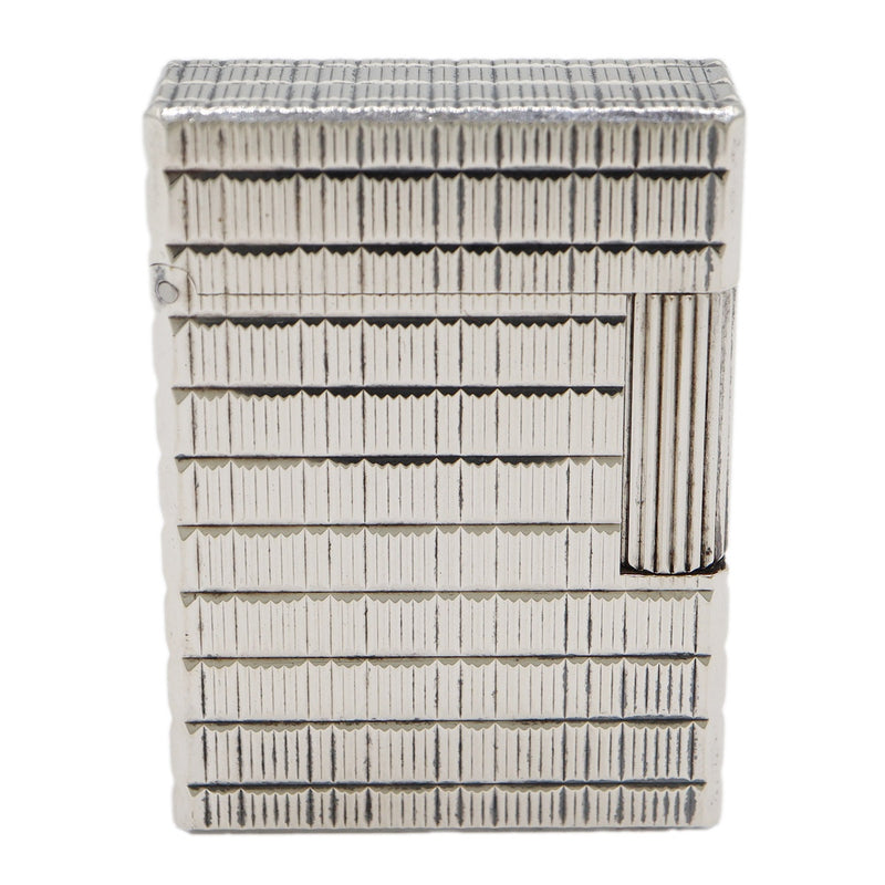 S.T.Dupont デュポン ライン1 ショート ガスライター 喫煙具 シルバーカラー 着火未確認 ケース有 eco1529