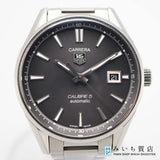 稼働 腕時計 TAG HEUER タグホイヤー カレラ キャリバー5 WAR211A 自動巻き 黒色文字盤 箱・保・コマあり yo1292