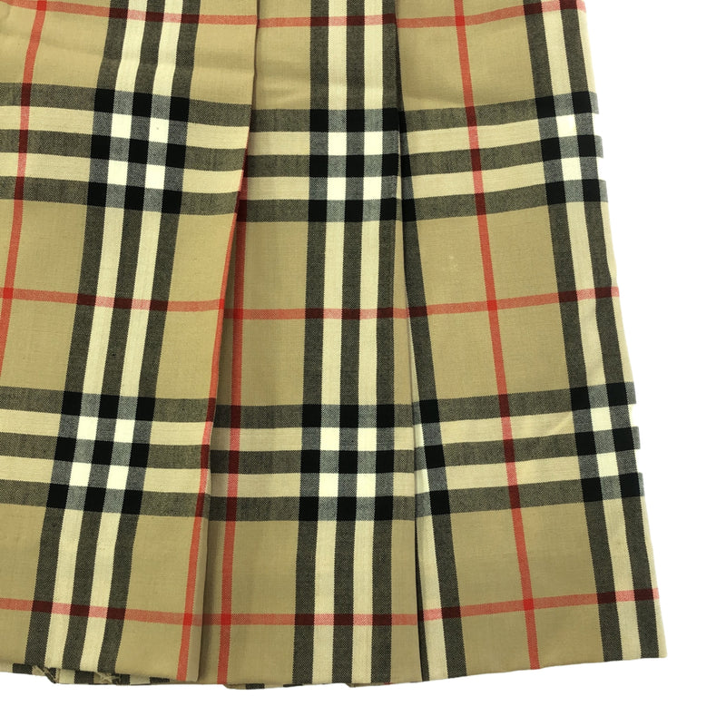 BURBERRY バーバリー スカート フレアスカート ボトムス ノバチェック ブラウン レディース ok360-7