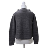 VALENTINO ヴァレンティノ ノースリーブニット ジップカーディガン セット グレー サイズ40 レディース 服 25k167-99