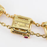 仕上済 Mauboussin モーブッサン ブレス ブレスレット 18kt ダイヤ ルビー 約6.3g ジュエリー H7129