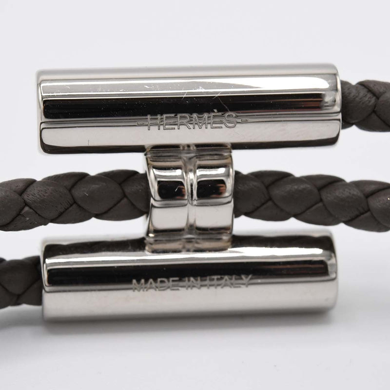 HERMES エルメス ブレスレット トゥルニス グレー シルバーカラー アクセサリー 袋有 M4012