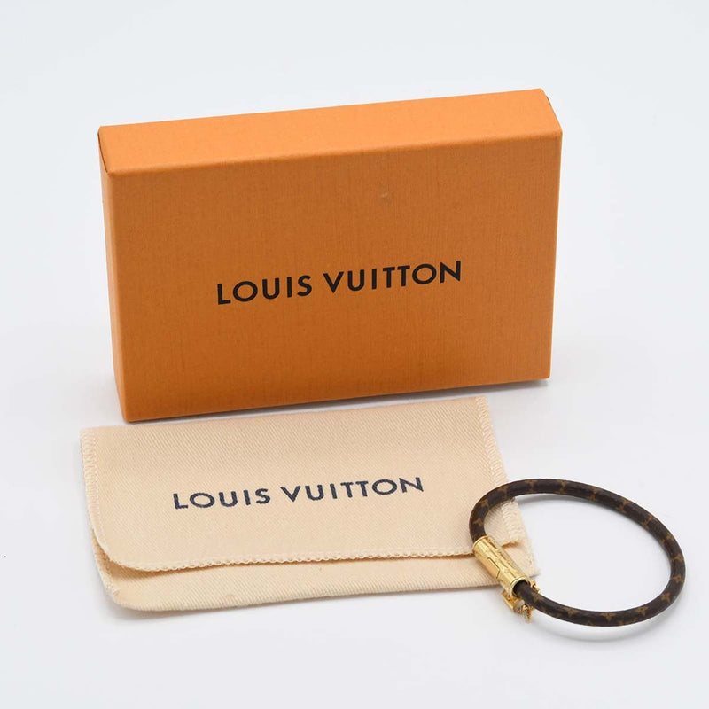LOUIS VUITTON LV ルイヴィトン ブレスレット M1035F 17cm LVプッシュ モノグラム  アクセサリー 箱有 M4136
