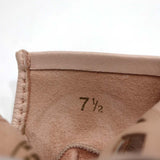 HERMES エルメス レザーグローブ ピンクベージュ ラムスキン Hロゴ 7 1/2 レディース 箱 H22364