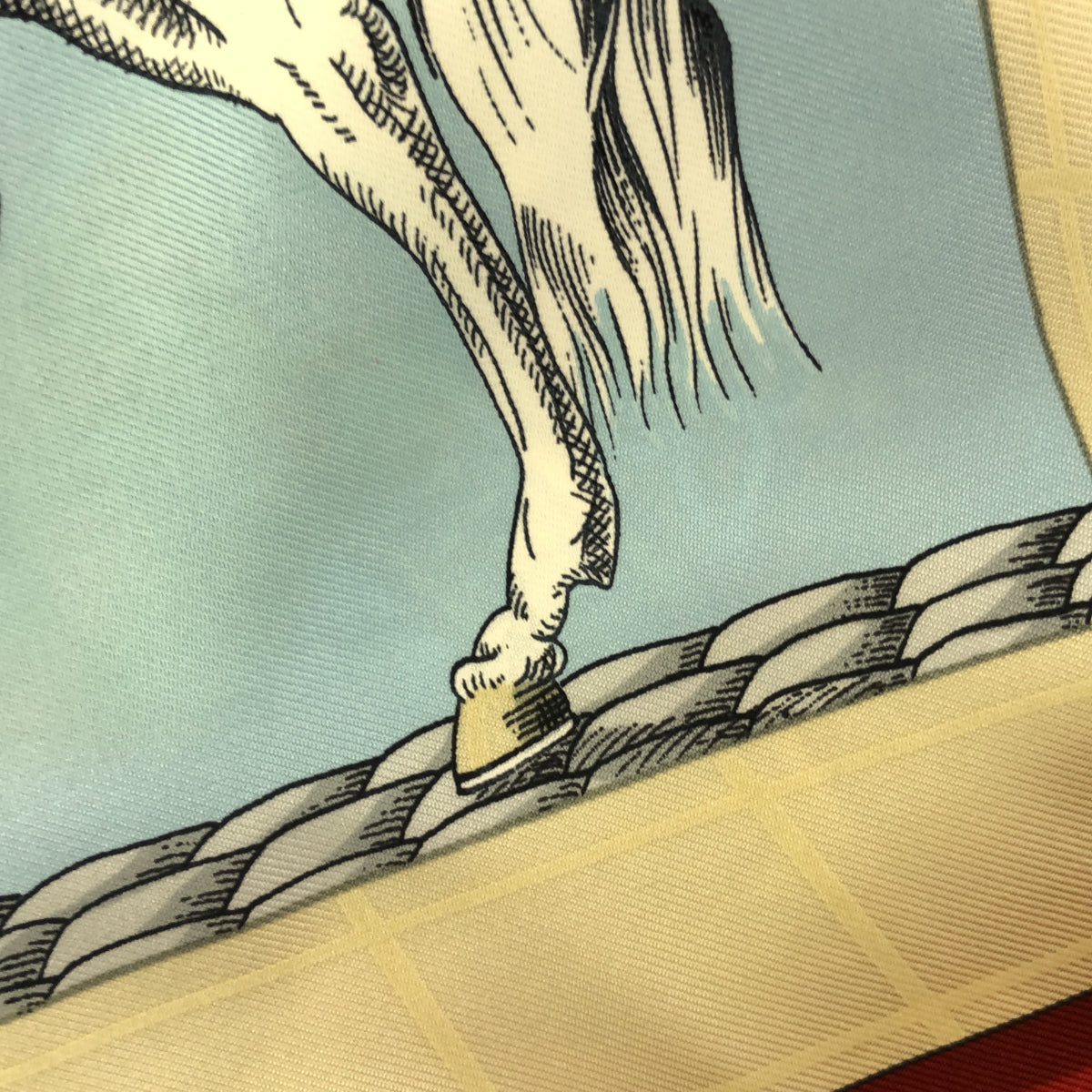 エルメス カレ 90 ブルー系 馬車 GRAND APPARAT スカーフ エルメス HERMES カレ90 GRAND APPARAT 盛装の馬