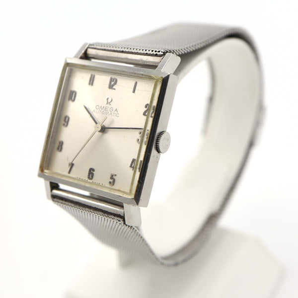 稼働 腕時計 OMEGA オメガ スクエア 161.014 cal.671 自動巻き AT ベルト社外品 H17976