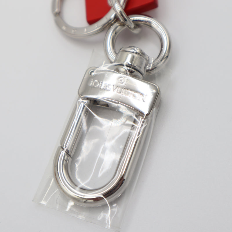 未使用 LOUIS VUITTON ルイ ヴィトン LV Supreme MP2074 エピ バッグチャーム キーホルダー H11027