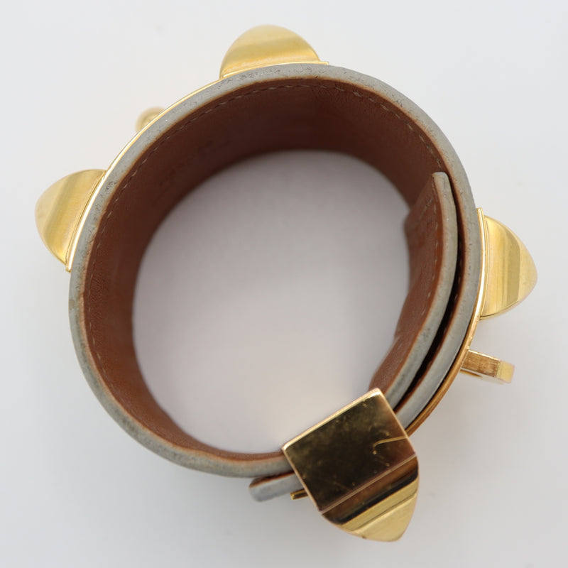 HERMES エルメス コリエドシアン ブレスレット バングル A刻印 T2 ホワイトカラー アクセサリー k1301