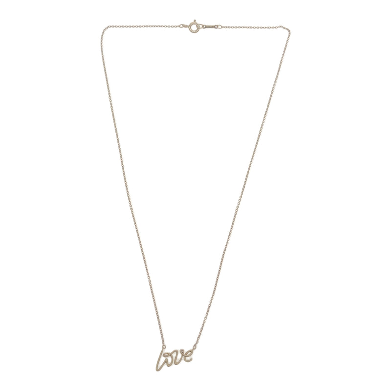 TIFFANY&Co ティファニー パロマピカソ Love ネックレス ペンダント アクセサリー SV925 シルバー 総重量約1.8g M1187