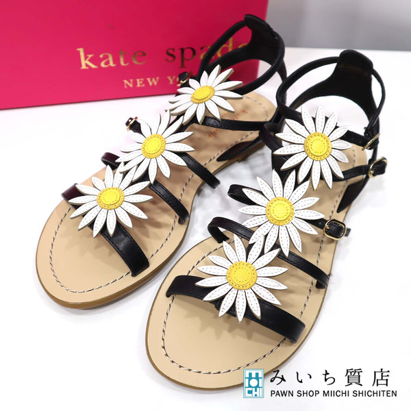 kate spade ケイトスペード サンダル 6 1/2 M 23.5cm マーガレット 花 レディース 靴 19k310-2