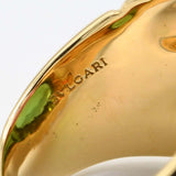 仕上済 BVLGARI ブルガリ リング ドッピオバチェラート ペリドット トルマリン 750 指輪 約12.5号 約21.5g 箱有 H4317
