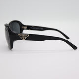 PRADA プラダ サングラス SPR10M 59□16 1AB-1A1 130 眼鏡 メガネ 度なし ブラック ケース有 H19888