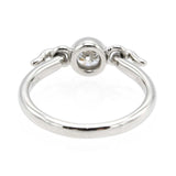 仕上げ済 TIFFANY&Co. ティファニー スワン リング ダイヤ プラチナ Pt950 6.5号 3.2g 箱ケースあり ok1250