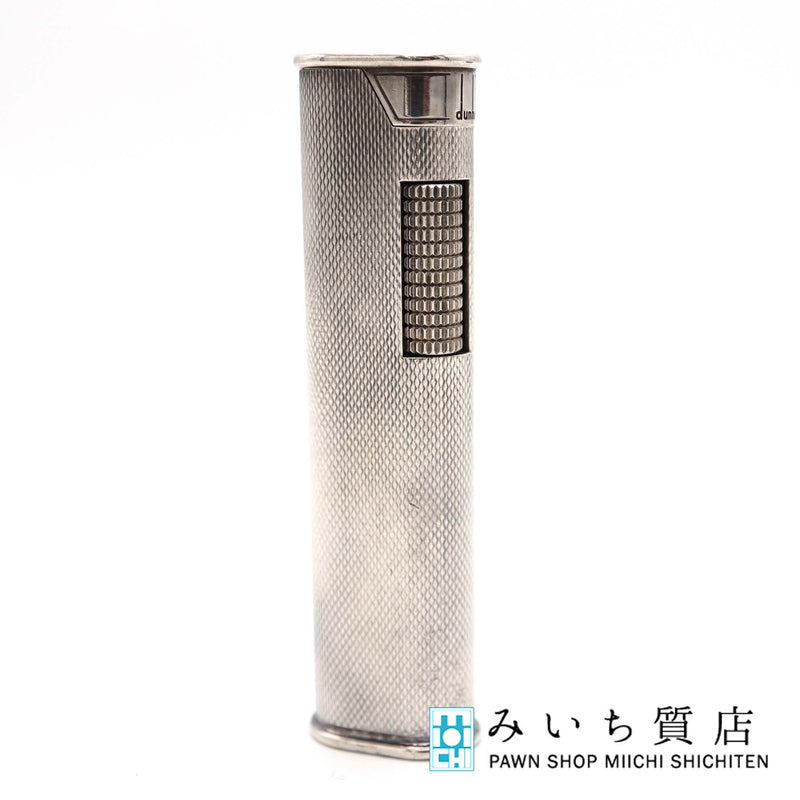 dunhill ダンヒル ガスライター スリム オーバル ローラー式 シルバーカラー 着火未確認 H3162-1