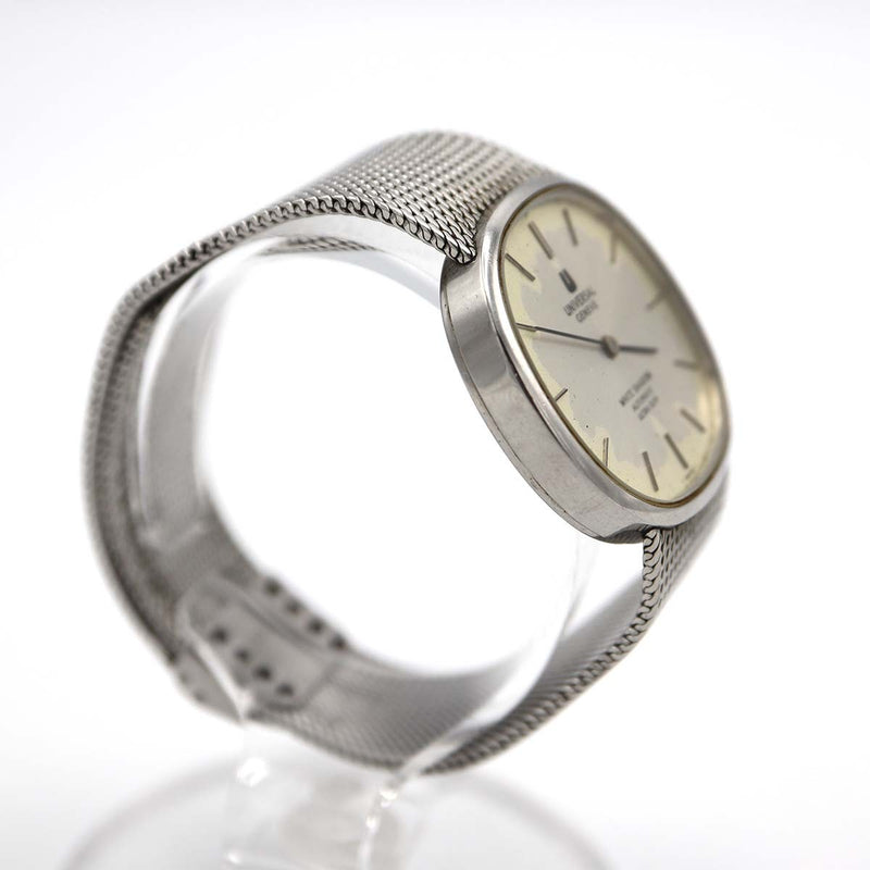 稼働 腕時計 UNIVERSAL GENEVE ユニバーサルジュネーブ 866050 ホワイトシャドウ 自動巻き メンズ H8442