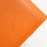 HERMES エルメス 手帳カバー アジャンダカバー ヴィジョン ⬜︎K刻印 オレンジ H24837