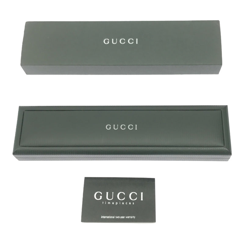 稼働 GUCCI 1500L 文字盤ブラック 腕時計 電池新品 クォーツ GUCCI グッチ 1500L クオーツ レディース時計 ウォッチ SS