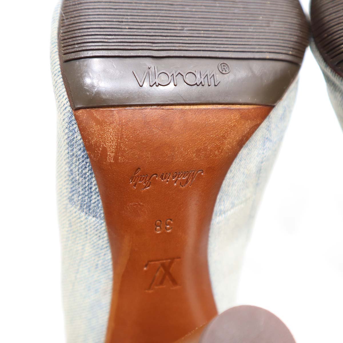 LV ルイヴィトン シルエットライン ミュール サンダル デニム