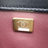 CHANEL シャネル トレンディCC ラムスキン 2WAY ハンドバッグ マトラッセ ショルダーバッグ ブラック 袋あり H14874