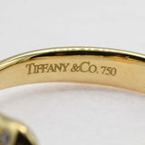 仕上げ済 Tiffany&Co. ティファニー リング ビーン 750 YG ダイヤ 約12.5号 約4g ジュエリー◆ mo382