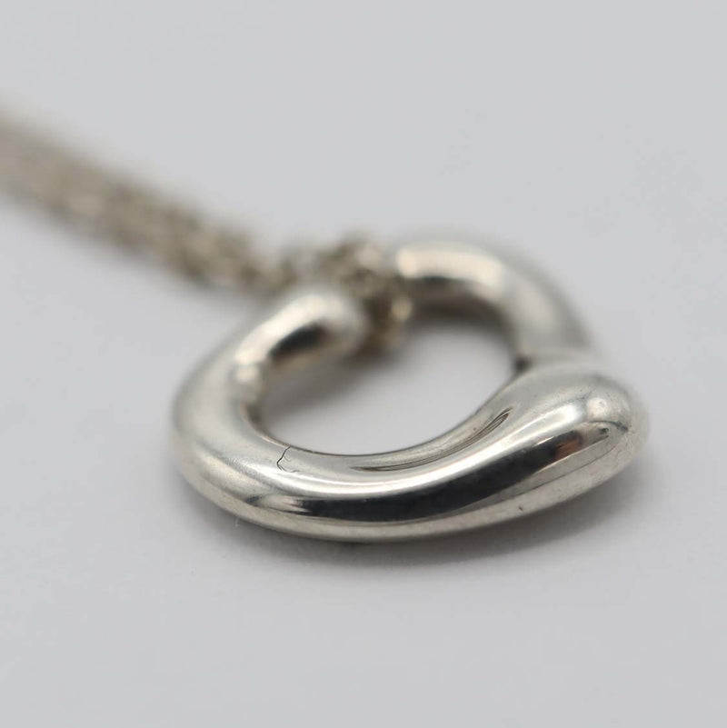 TIFFANY&Co. ティファニー ネックレス オープンハート 11mm シルバー SV925 約2.2g アクセサリー 22k560-3