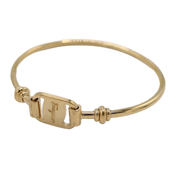 Salvatore Ferragamo サルヴァトーレフェラガモ バングル ブレス ゴールドカラー アクセサリー レディース 箱有 H6788