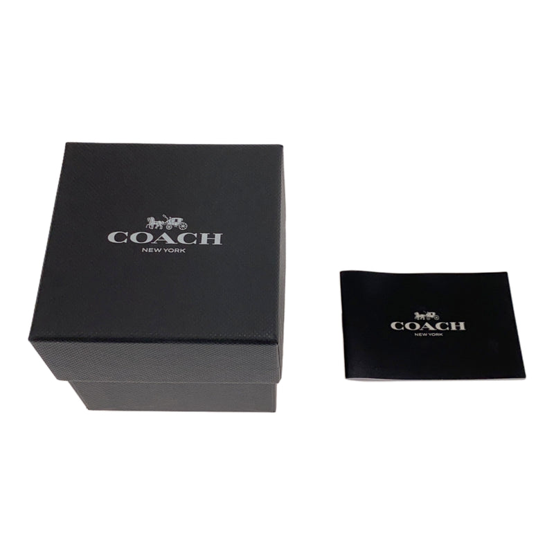稼働 腕時計 COACH コーチ リビーウォッチ C9580 CA.141.7.34 クォーツ QZ 黒色文字盤 箱有 H10242