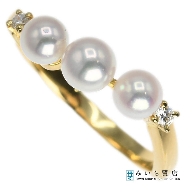 仕上済 MIKIMOTO ミキモト パール リング K18 約9.5号 約2.2g レディース ジュエリー H17542