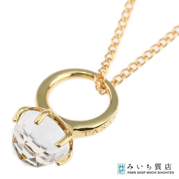 仕上げ済 TASAKI タサキ ネックレス リングモチーフ 750 2.1g ゴールド アクセサリー H15168
