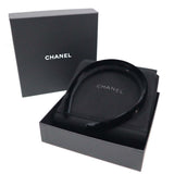 CHANEL シャネル カチューシャ ベロア AA8558 ココマーク 22B ブラック ヘアアクセサリー 箱有 H21812