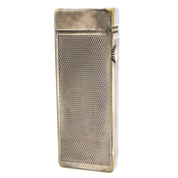 dunhill ダンヒル ガスライター US RE24163 バーレイ ローラー式 シルバーカラー 喫煙具 着火未確認 ケース有 H7251