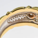 CAZZANIGA カッツァニーガ リング 指輪 ダイヤ 750 約13.5号 約7.8g アクセサリー ジュエリー H9818