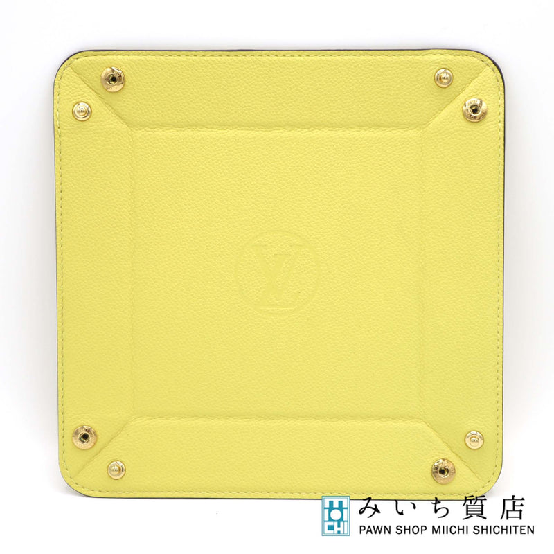 LOUIS VUITTON ルイヴィトン LV ジュエリートレー アクセサリーケース ノベルティ 小物入れ 黄色 箱有 H1766